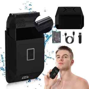 Rasoir Électrique Homme Portable IPX7 8500 tr/min pour Cheveux et Visage, Utilisation Humide/Sèche, avec Couvercle, Chargeur USB, Autonomie 100 min - Product Image 4