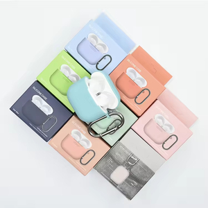 Funda Protectora de Color Sólido para Airpods 4 de Silicona, Funda Protectora de Silicona Líquida Suave Anticaídas para Auriculares - Product Image 1