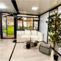 Module de salle de bain modulaire intégré en acier et bois, cabine de douche préfabriquée, toilettes, conteneur mobile pour villas de luxe