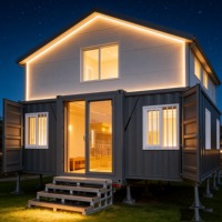 Maison conteneur modulaire à double aile, grande envergure, en kit, bloc multi-étages pour projet de construction et plan directeur de logement
