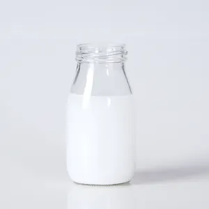 200ml ucuz fiyat boş gıda sınıfı kullanımı teneke kapaklı şeffaf cam süt puding şişesi