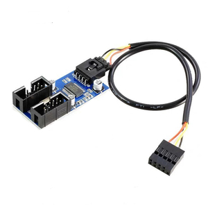 OKYN2512-151 ฮับแยกสัญญาณ USB 2.0 แบบ 9 พิน ความเสถียรสูง 1 ต่อ 2 โมดูลขยายอินเทอร์เฟซเมนบอร์ดเดสก์ท็อป - Product Image 6