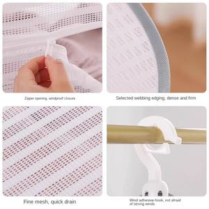 Paniers à linge pliables pour la maison <span class=keywords><strong>Filet</strong></span> de séchage coupe-vent anti-déformation pour vêtements Chaussettes Insectes de poisson Usine directe - Product Image 5