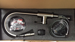 Vòi Nước Nhà Bếp Màu Vàng Kim Chải Cảm Ứng Thông Minh Tự Động Kéo Xuống Vòi Nước Nhà Bếp - Product Image 4