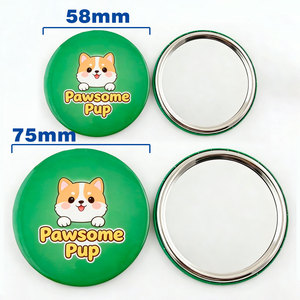 Consumibles <span class=keywords><strong>para</strong></span> Espejos <span class=keywords><strong>de</strong></span> Botón <span class=keywords><strong>de</strong></span> 58/75mm, Materiales <span class=keywords><strong>para</strong></span> Espejos <span class=keywords><strong>de</strong></span> Maquillaje Portátiles Mini DIY <span class=keywords><strong>para</strong></span> Máquina <span class=keywords><strong>de</strong></span> Hacer Botones, 100 sets/paquete - Product Image 5