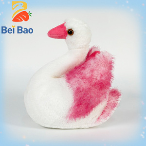 <span class=keywords><strong>Peluche</strong></span> Cygne Rose et Blanc de 8 Pouces en Gros, Jouet Oreiller pour Filles, Poupée pour Machine à Pinces, Cadeaux d'Anniversaire pour Enfants - Product Image 1