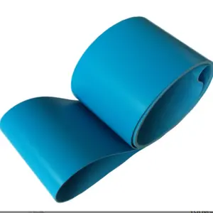 Custom Heat Resistant Circular Rubber PU Blue 1.5MM Pu Dry Belt Food Grade Pu Conveyor Belt In Food Processing Industry