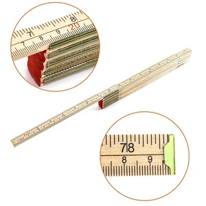 Règle en bois pliante 6FT 6 pouces 1.5m 2m règle <span class=keywords><strong>pliable</strong></span> avec des mesures américaines et métriques pour les charpentiers - Product Image 6
