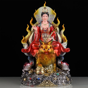 Statue de déesse renard à neuf queues, faite à la main, pour la décoration de salon et de couloir - Product Image 3