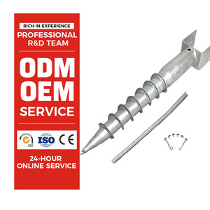 Mặt đất vít cho nhà thép mặt đất vít Neo đống trái đất cực xoắn ốc mạ kẽm mặt đất vít đống - Product Image 1