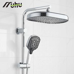 Venta al por Mayor de Artículos Populares en Turquía, Juego de Ducha de Lluvia Redonda de Acero Inoxidable, Mezclador de Grifería para Baño, Juego de Ducha de Lluvia - Product Image 2