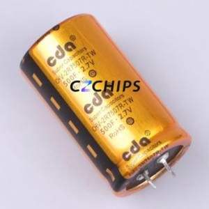 ตัวเก็บประจุ CHV-2R7507R-TW-S1ซูเปอร์คาปาซิเตอร์ผ่านรู (THT) 500F -10% ~ + 30% 2.7V 1.3mA @ 72hrs - Product Image 1