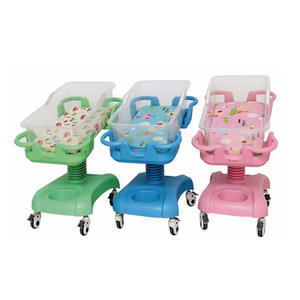 LK A24 Lit d'hôpital mobile pour bébé en plastique ABS, plusieurs couleurs, design <span class=keywords><strong>inclinable</strong></span> pour nouveau-nés, roulettes silencieuses, inclinaison 0-12, 90x55cm - Product Image 3