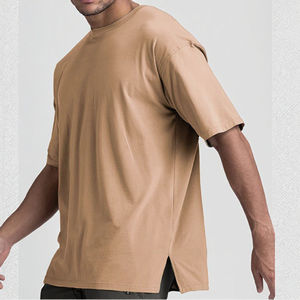 Camiseta Holgada Extra Grande de Algodón Pesado de 210 g/m², Estilo Urbano, Personalizable, Camiseta de Punto Gruesa - Product Image 3