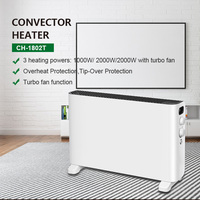 壁铝电动对流器面板玻璃安装定时器2000w，带加热器供应商