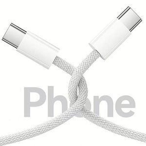 สายชาร์จข้อมูล USB C Type C คุณภาพสูง 1 เมตร 3.3 ฟุต 60 วัตต์ ชาร์จเร็ว 6A สำหรับโทรศัพท์ 15 16 17 Pro Max - Product Image 4