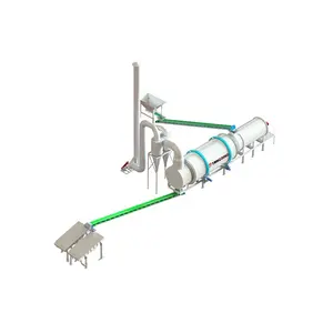 industrial electric rotary drum dryer for wood chip saw dust sand corn rice grain dryer