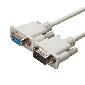 DB9 Male to Female RS232 Extension Serial Cable DB9 RS232 Serial Null Modem Cable M/F 9 pin RS232 Null Modem Cable