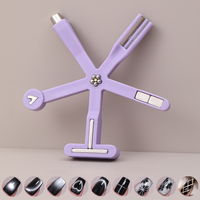 Outil de manucure magnétique professionnel 9-en-1 pour effet œil de chat, outils de conception d'ongles magnétiques puissants pour salon et DIY à domicile