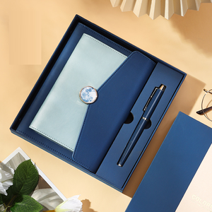 Cuaderno personalizable PU cuero cubierta dura espiral A5/A6 carpeta de anillas logotipo impreso personalizado diario planificador caja de regalo conjunto - Product Image 2