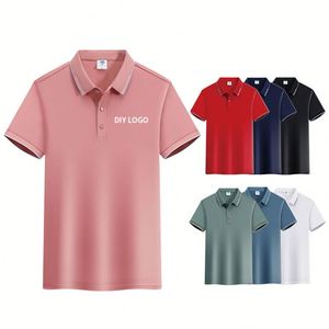 Polo de Lujo Transpirable para Hombre, Tejido con Disipación de Calor, Uniforme de Empresa, Viajes al Aire Libre, Secado Rápido, Ajuste Cómodo - Product Image 1