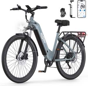 Vélo électrique urbain EU Onesport OT05 250W Vélo électrique adulte <span class=keywords><strong>Cadre</strong></span> en aluminium Roues de 27,5 pouces Batterie au lithium Affichage numérique Vélo électrique de route - Product Image 1