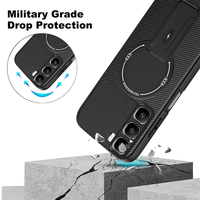 Étui de protection rigide en fibre de carbone TPU PC avec support magnétique et béquille pour Hot60 5G/Hot60i 4G