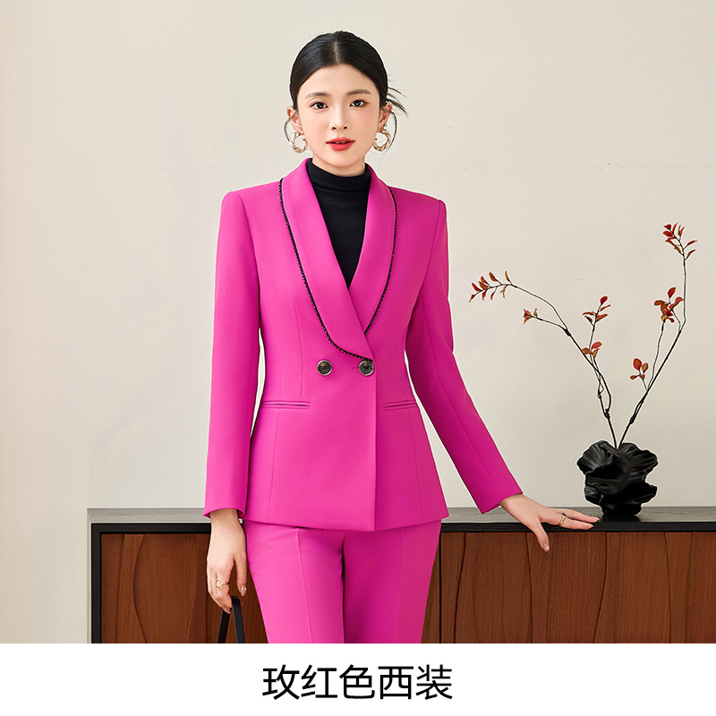 Rose red suit