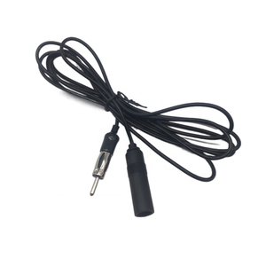 Convertisseur de prise DIN FM AM <span class=keywords><strong>Auto</strong></span> RG174 <span class=keywords><strong>Adaptateur</strong></span> d'<span class=keywords><strong>antenne</strong></span> <span class=keywords><strong>Antenne</strong></span> d'<span class=keywords><strong>autoradio</strong></span> Câble d'extension 2M - Product Image 1