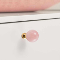 Poignée de traction en cristal doré de haute qualité, pour boîte à bijoux ou boîte à vin, poignées de tiroirs en forme de boîte, accessoires de quincaillerie