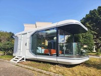 Maison Capsule Spatiale Modulaire, Cabine Intelligente Apple, Villa Mobile pour le Tourisme Paysager et l'Hébergement en Station Balnéaire