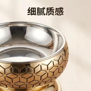 Stainless Steel <b>Buffet</b> <b>Warmer</b> Gold 8L Circular Food Holding Stove Hotel Restaurant Use - Product Image 5