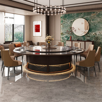 Plateau de table en pierre de quartz artificielle noire, grand design personnalisé, écologique, durable, pour table de restaurant, hôtel, ensemble de table à marmite, DT086