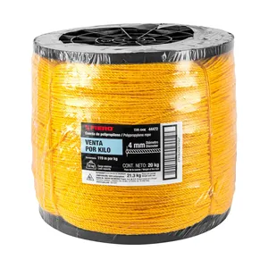 CAJA 20 Kilos de cuerda de polipropileno amarilla de 4 mm, rollo de 20 kg - Product Image 4
