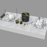 Système de production d'énergie biogaz avec traitement des eaux usées et conception économique