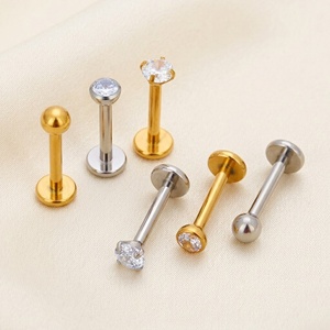 Piercing <span class=keywords><strong>de</strong></span> Titanio ASTM F136 con Rosca Interna para Labret, Tragus, Helix, Conch, Labio - Joyería Corporal - Product Image 3