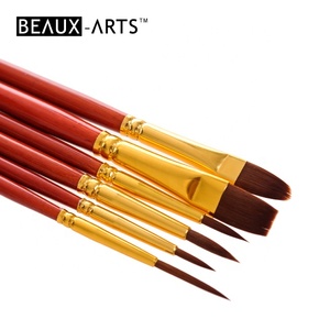 Docolor — pinceaux pour peinture à poils synthétiques, brosses pour peindre l'acrylique, l'aquarelle et peinture à l'huile - Product Image 4