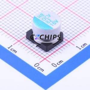 Condensateur solide OCV820M1CTR-0807 SMD, D8xL6.7mm (Capacité : 82uF) (Précision : 20%) Tension nominale : 16V - Product Image 1