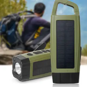 Vofull Am Fm Draagbare Radio Hand Crank Solar Charger Radio Led Licht Radio Voor Outdoor