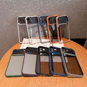 Funda para iPhone 17 Pro, acrílica con ranuras, funda protectora completa a prueba de golpes - Product Image 1