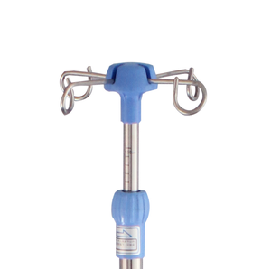 Tiang Monitor Perawatan Medis dari Baja Anti Karat, Tiang <span class=keywords><strong>IV</strong></span> Portabel, Dapat Disesuaikan Tingginya, Dapat Dilipat, Penyangga Infus Perfusion - Product Image 3