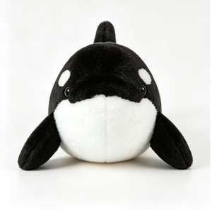 Jouets en peluche de baleines tueuses de taille géante représentant des animaux marins - Product Image 3
