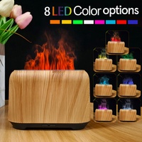 Diffuseur d'aromathérapie à flamme directe d'usine, 150 ml, USB, ultrasonique, flamme 3D colorée, diffuseur d'arômes LED pour la maison, la chambre à coucher, le bureau