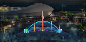 3 डी मॉडल डिजाइन समाधान क्षमता के साथ पार्कों के लिए एशियाई बड़ी परियोजना ऐतिहासिक आउटडोर नृत्य संगीत जल फव्वारे शो - Product Image 2