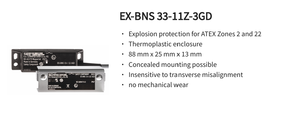 Sensor de Seguridad Magnético a Prueba de Explosiones Schmersal EX-BNS 33-11Z-3GD 103050095, Contacto 1NO+1NC para Protección en Ambientes Peligrosos - Product Image 2