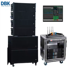 Caisson de basses d'extérieur double Line Array 18 pouces + haut-parleurs professionnels Haut-parleur Line Array double <span class=keywords><strong>10</strong></span> pouces Passif actif alimenté - Product Image 1