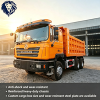 Camion benne poids lourd Shacman 6X4 10 roues d'occasion, capacité >50T, transmission manuelle, 351-450ch, Euro 3, pour transport minier