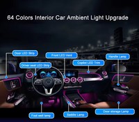 Luz Ambiental Cardoo para Mercedes Benz GLB W247 2020-2022, Interior, 64 Colores, Tira de Iluminación LED Sinfónica, Kit de Accesorios de Actualización