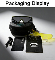 Lunettes tactiques à marque privée, résistantes au vent et au sable, avec sangle réglable, monture TR90 pour la conduite et le tir