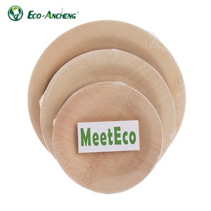 Assiettes jetables modernes en bambou, écologiques, biodégradables, rondes, certifiées BSCI, <span class=keywords><strong>vaisselle</strong></span> multi-usages Eco-Ancheng - Product Image 1